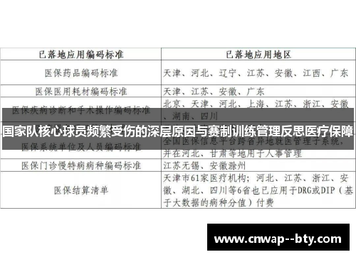 国家队核心球员频繁受伤的深层原因与赛制训练管理反思医疗保障